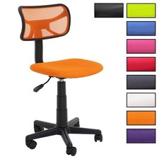 Chaise de bureau pour enfant fauteuil sans accoudoirs et hauteur réglable