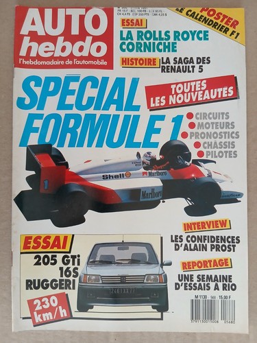 Auto hebdo 568 4 - hebdo, 8/4/1987