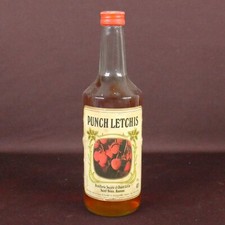 Bouteille de Punch Letchis Ancienne 70CL 40° Pleine et Scellée