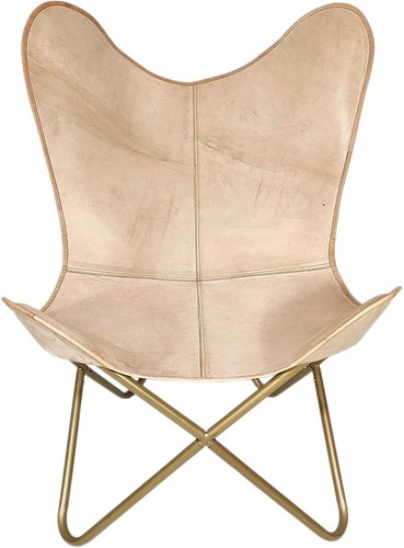 Chaise papillon cuir - papillon, fait