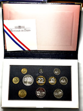 COFFRET BE 2000 - MONNAIE DE PARIS - AVEC LA 100 FRANCS ARGENT PANTHEON -