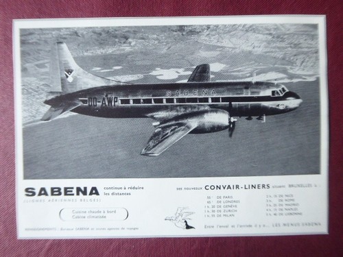 1949 pub sabena - sabena, belgian