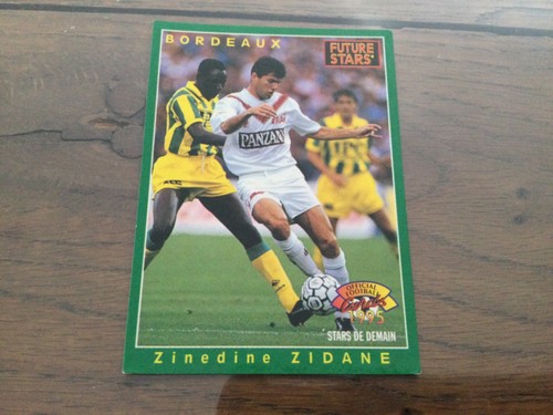 Zidane bordeaux carte panini - bordeaux,