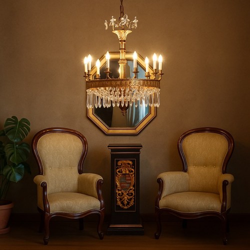 Lustre ancien style empire - lustre,