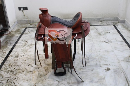 Selle western ouate cuir - western,