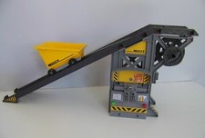 PLAYMOBIL (Q1276) CHANTIER - Convoyeur (Structure & Wagonnet) 4041 Complet 