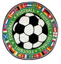 Serviette Ronde Ballon Football Soccer Ball Collector Towel / World Cup / Cotton