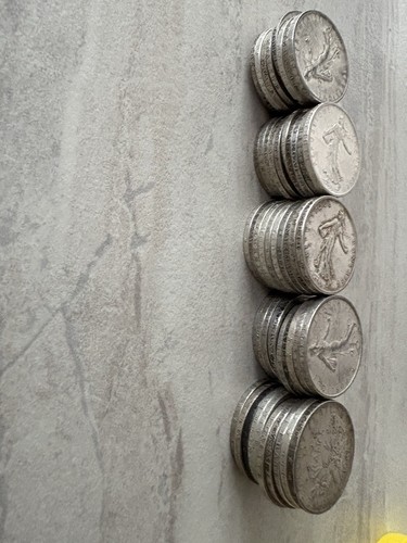Lot pièces 5 - 49, francs