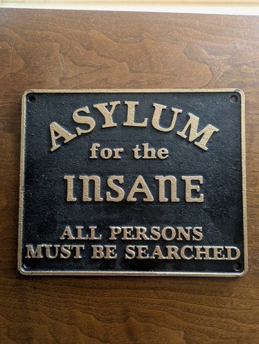 Asylum for the insane - "asylum,
