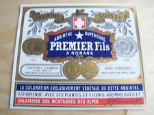 ancienne étiquette Absinthe