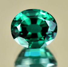 Naturel Vert Émeraude 11.00 CT Coupe Ovale Agl Certifié Superbe Perdre Pierre