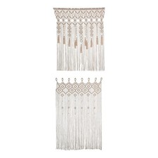 Rideau en macramé style Boho