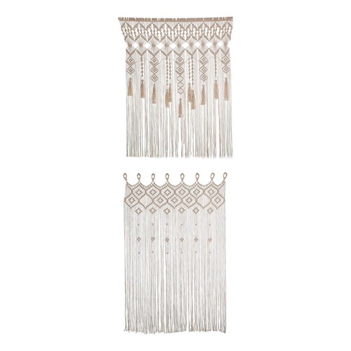 Rideau macramé style boho - rideau, en
