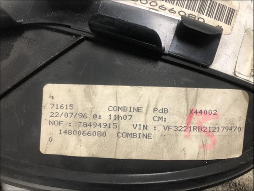 Compteur peugeot 806 phase - compteur,