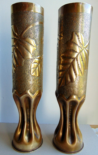 Paire vases obus - paire, travail