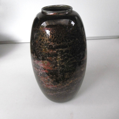 Grand vase verre laque - grand, en