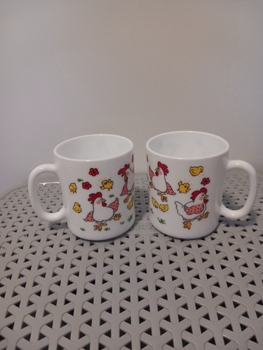 Beaux mugs vintage arcopal - vintage,