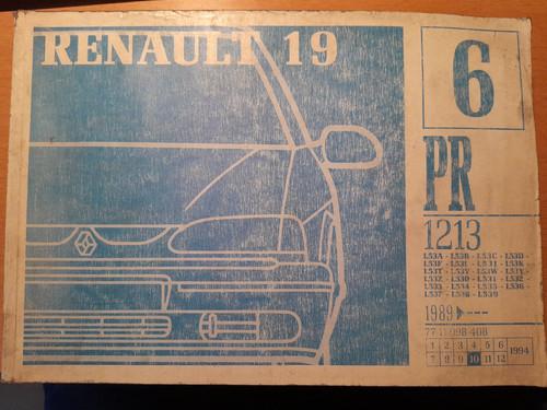 Renault r19 chamade 1989 - 19,