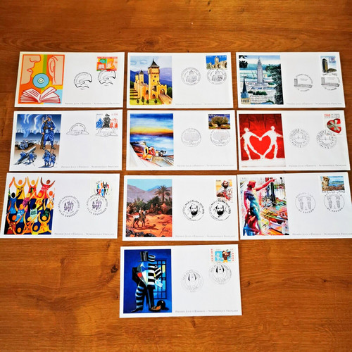 France lot 10 enveloppes - lot,
