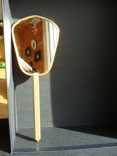 Miroir main vintage - miroir, à