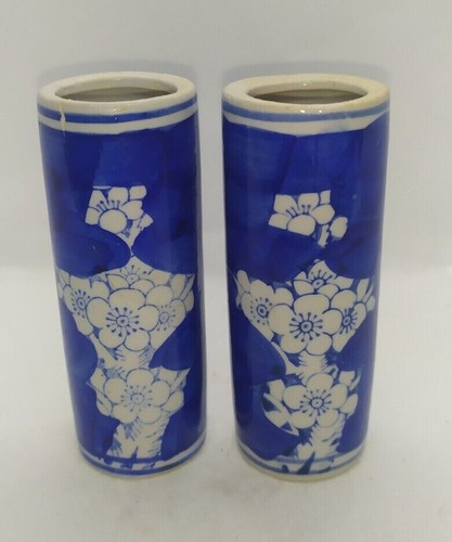 Paire vases chinois motif - paire,