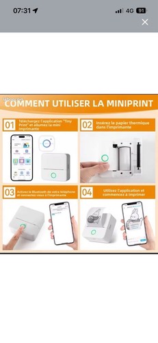 Mini imprimante pocket sans - mini,