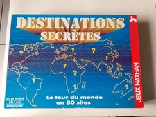 Jeu de société: DESTINATIONS SECRETES. Complet. jeux Nathan