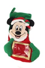 Chaussette de Noel avec cadre photo Mickey 40 cm Disneyland Disney Paris