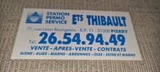 Autocollant Station Permo Service   Ets THIBAULT