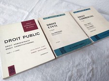 3 anciens Livres Cours