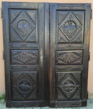 Portes armoire sculptée - portes, d'armoire
