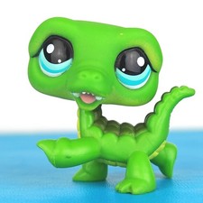 Authentic Littlest Pet Shop #987 Alligator Crocodile / Original Hasbro LPS