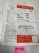 Fiche technique automobile Ford Granada 2300 2600 GXL auto édition 1974 RTA