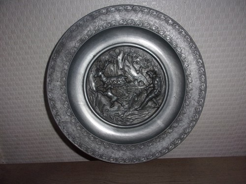 Ancienne assiette murale - ancienne,