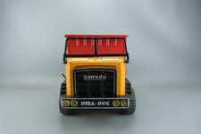 Camion benne "SANSON-BULL-DOG" en tôle et plastique vintage, RICO Made in Spain.