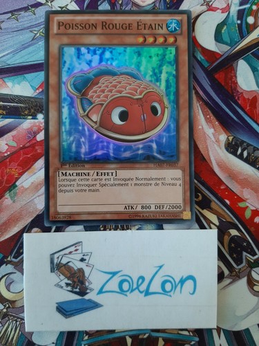 Poisson rouge etain - rouge,