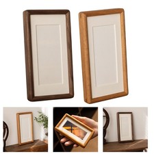 Cadre photo en bois massif 8 par 15 cm avec construction tenon mortaise robuste