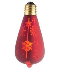 Ampoule DECO LED ST64 Rouge/Neige 0,5W E27