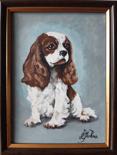 Peinture huile cavalier - peinture, l'huile