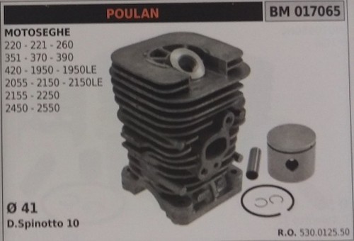 530012550 cylindre piston - cylindre, et