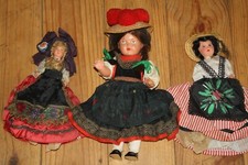 Poupée ancienne Schildkröt costume Forêt Noire tortue celluloïd 1950 Petitcollin