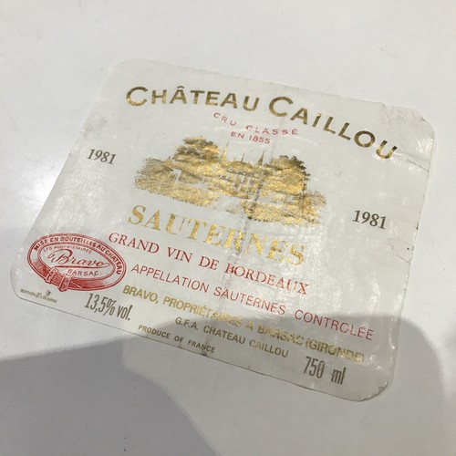 Chateau caillou 1981 sauternes - chateau,