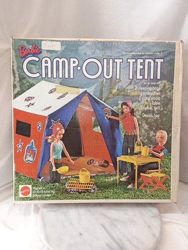 Vtg 1972 barbie - 1972, tent