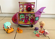 Littlest Pet Shop LPS Jet Airplane Bulldog #2106 Blythe Doll B22 & accessories