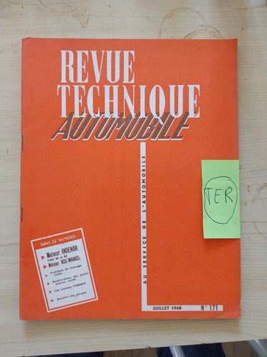 Revue technique moteur - revue, peugeot