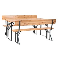 Table et bancs de brasserie