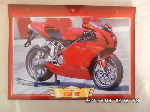 Carte fiche moto ducati 999 - carte,