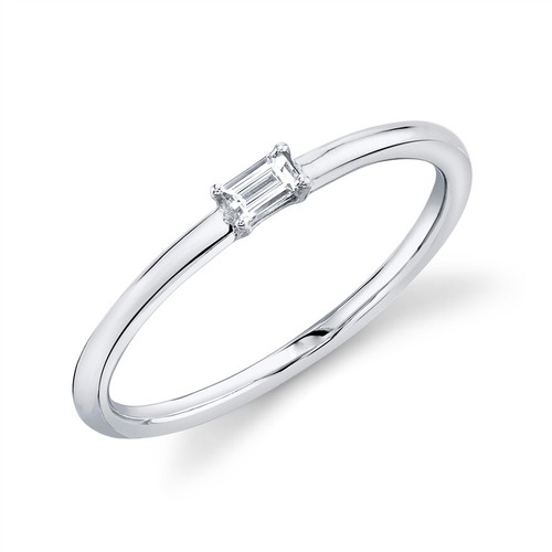 14k blanc coupe baguette - blanc, 1