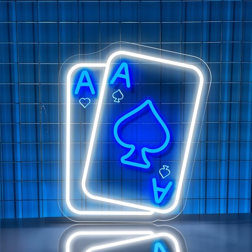 Poker neon sign - poker, sign,