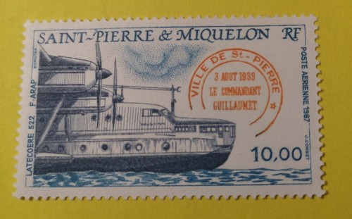 Timbre pierre mquelon - pierre, et